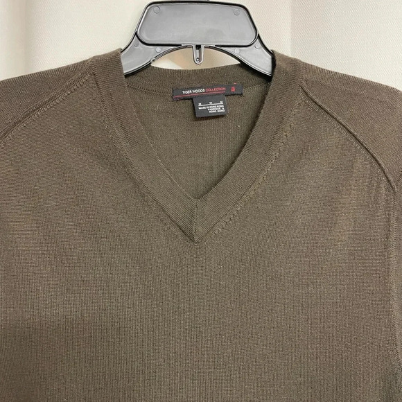 Tiger woods collection brown vest size medium - Picture 2 of 4